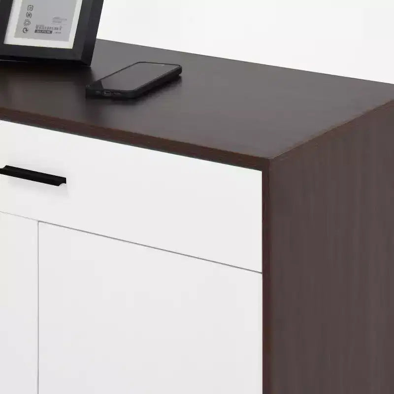 Scarpiera a 4 ripiani con cassetto e ripiani regolabili