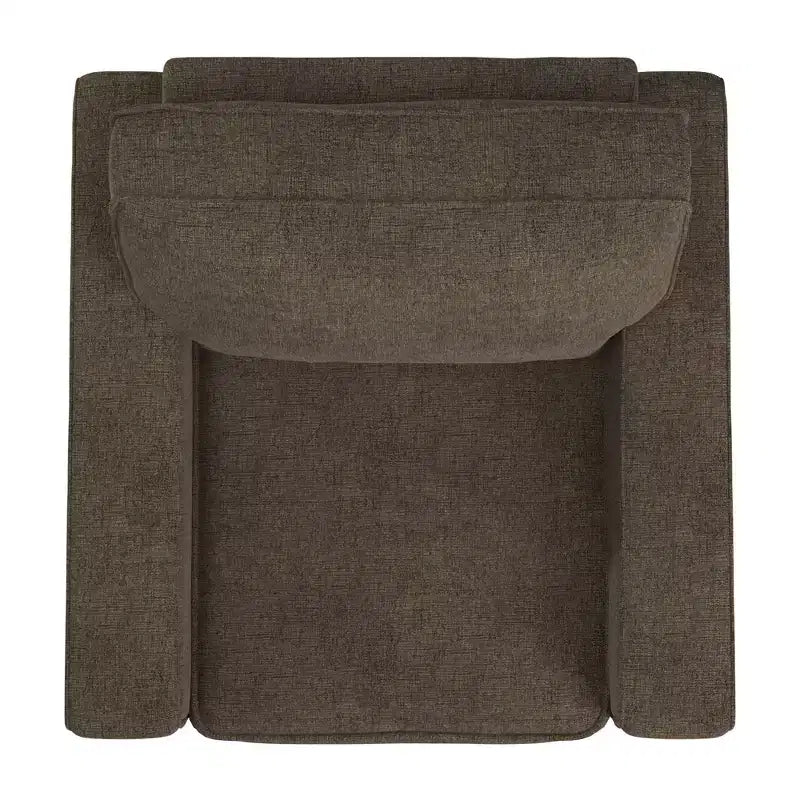 Poltrona di design con schienale e braccioli imbottiti