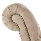 Chaise longue trapuntata con struttura in legno massello