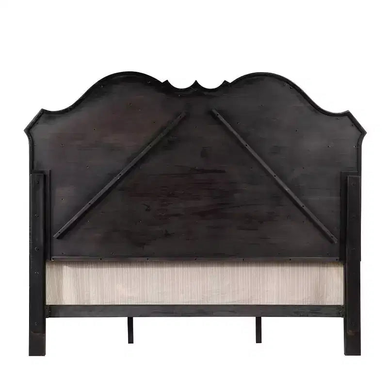 Letto Queen – Rivestimento in lino beige, struttura in legno, design capitonné