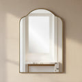Uttermost Sidney Plated Brushed Brass 20 x 30 Arch Wall Mirror