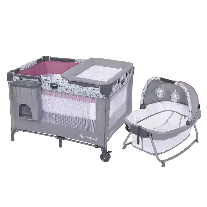 Box per bambini con culla a dondolo