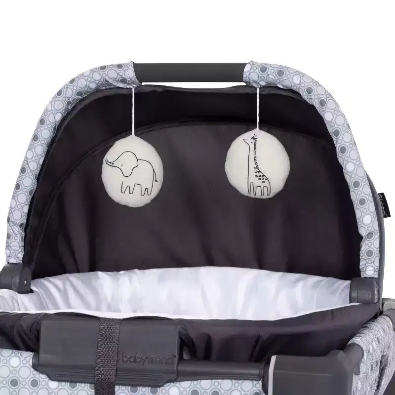 Box per bambini con culla a dondolo