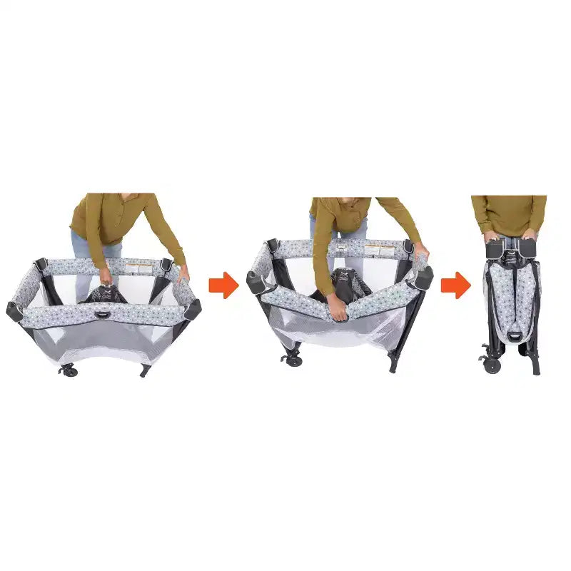 Box per bambini con culla a dondolo