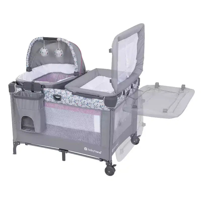 Box per bambini con culla a dondolo