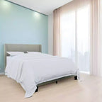 Letto imbottito con pannello Cranston