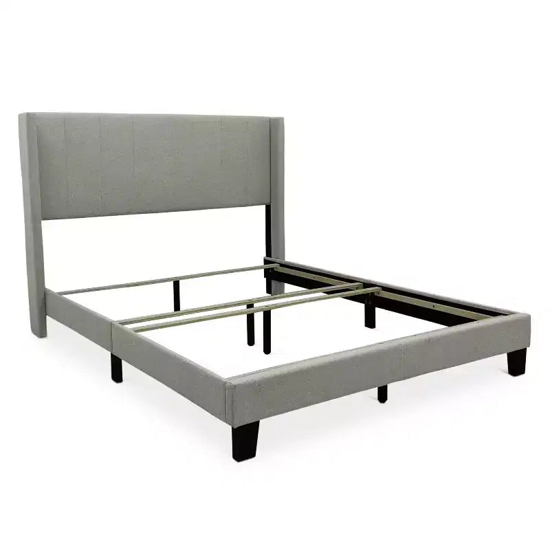 Letto imbottito con pannello Cranston
